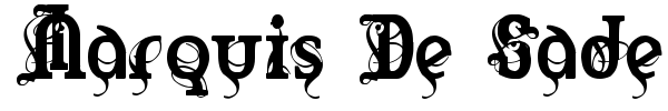 Marquis De Sade font preview